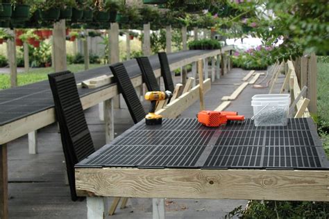 plastic greenhouse benches and shelves